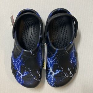 CROCS at Work Bistro Graphic‎ Blue lightning clogs slip ons